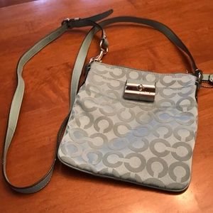 Teal Coach crossbody